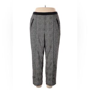 TAILORED BY REBECCA TAYLOR - Plaid & Herringbone Ponte Trousers - Women - sz 16